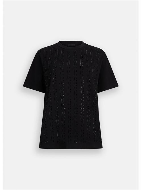 T-shirt con strass LIU JO | CF5072JS088/22222